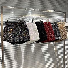 Glittery Clothes, Mini Shorts Outfit, Sparkly Clothes, Ideas Matrimonio, Reception Outfits, Sparkly Shorts, Sparkly Outfits, Sparkle Shorts, Shine Like A Star