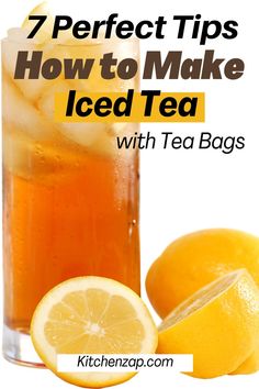 how to Make Iced Tea Iced Tea With Tea Bags, Home Made Ice Tea, Iced Tea Lemonade Recipe, Best Iced Tea Recipe, Cold Tea Recipes, Easy Iced Tea, Healthy Iced Tea, Iced Tea Recipes Homemade, Homemade Iced Tea