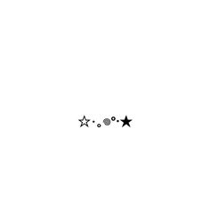 three stars are in the sky with one star on it's left side and another star on its right