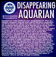 a sign that says disapearing aquarian on it's back side