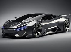 the concept sports car is shown in this image