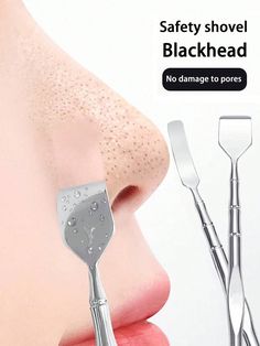 1pc Blackhead Remover Tool Kit With Comedones Extractor, Foundation Spatula, Dead Skin Scraper, Acne Pin, Pore Cleaner, Manual Beauty Tool For Follicle Cleansing Multicolor    Stainless Steel  Loop Blackhead Remover   Beauty Tools, size features are:Bust: ,Length: ,Sleeve Length: Head Acne, Pimple Popper Tool, Pimple Extractor, Acne Cleaning, Comedone Extractor, Skin Cleaning, Blackhead Remover Tool, Deep Cleansing Facial, Facial Cleaning