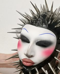 Bo Quinn, 80 Goth, Spike Aesthetic, Punk Runway, Makeup Runway, White Foundation, Bald Cap, Colour Story