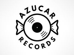 Azucar Records Logo Record Label Logo Design, Communication Symbol, Record Logo, Vibe Logo, Label Logo Design, Record Label Logo, Vinyl Dj, Vinyl Logo, Dj Logo