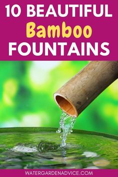 Bamboo Fountain Diy, Bamboo Water Feature, Japanese Water Feature, Bamboo Water Fountain, Japanese Garden Backyard, Backyard Water Fountains, Bamboo Projects, Fountain Diy, Small Water Gardens