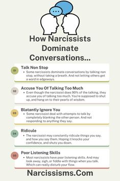 Narcissistic Conversation, Relationship Lessons, Mental Health Therapy, Talk Too Much