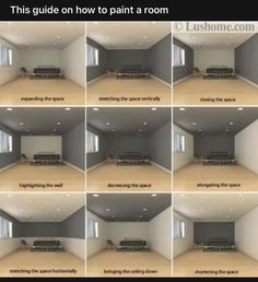 there are many pictures of the same room