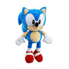 sonic the hedgehog plush toy with red shoes