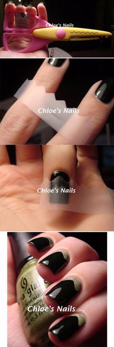 Chloe Nails, Unghie Nail Art, Nail Art Designs Diy, Diy Nail Art, Ideas Nails, Manicure Y Pedicure, Nail Art Hacks, Easy Nail Art, Nail Polishes