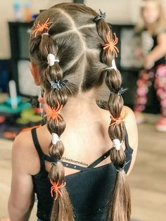 Wacky Hair Day Ideas Halloween, Toddler Witch Hairstyle, Crazy Hair For Halloween, Kids Crazy Hair Day Ideas Halloween, Fun Hair Day Schools, Easy Diy Crazy Hair Day Ideas, Halloween Wacky Hair Day, Crazy Hair Day For Toddler Girl, Fall Hair Dos For Long Hair