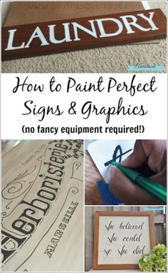 how to paint perfect signs and graphics no fancy equipment required