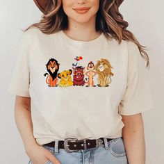 Disney Shirt Women, Animal Kingdom Outfit Woman, Lion King Shirts, Lion King Characters, Cricket Shirts, Disney Character Shirts, Casa Disney