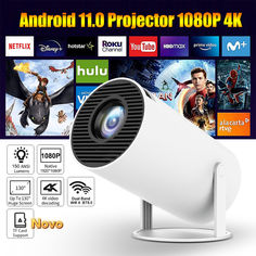 the projector 108p 4k with built in wifi