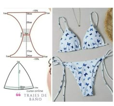 Pola Bra, Sewing Swimwear, Bra Sewing Pattern, Sewing Projects Clothes, Fabric Sewing Patterns