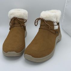 No Flaws Never Used Clean Suede Outer Faux Fur, Fully Lined Interior And Trim Lightweight Rubber Sole 3m Scotchgard Repels Water And Stains Air Cooled Goga Mat Footbed Ortholite Innsole Womens Size 10 See Photos For Further Description Questions, Comments, Offers Welcome Winter Lace-up Waterproof Boots With Branded Insole, Winter Lace-up Hiking Boots With Branded Insole, Suede High-top Waterproof Boots With Lug Sole, Winter Lace-up Boots With Faux Fur Lining, Brown Lace-up Hiking Boots With Lug Sole, Sketchers Shoes, How To Clean Suede, Lace Up Boots, Faux Fur