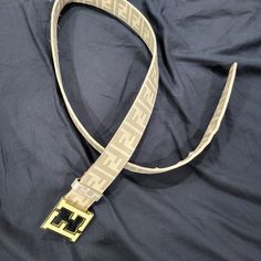 Used And In Fair Condition Some Wear Will Fit You If Your A Size 40 Waist Or Lower Fendi Accessories, Fendi Belt, Gray White, Belts, Fendi, Mens Accessories, Man Shop, Grey, How To Wear