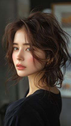 Japanese Female Face Claim, Asian Female Portrait, Short Hair Inspiration, Hair Inspiration Long, Actress Hairstyles, Hair Routine, Anime Hair, American Beauty