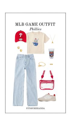 PHILLIES GAME OUTFIT | LTK IN BIO #outfitinspo #outfit #phillies Gaming Clothes, Cute Outfits, Outfit Inspo, Clothes