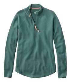 Made for adventure every day, this textured quarter-zip sweater works just as well in town as it does on the trail. In lightweight, moisture-wicking Merino-wool for just-right warmth with jade for cooling balance. Falls at low hip. Slightly Fitted: Softly shapes the body. In a comfortable textured blend of 60% Merino wool and 40% polyester cool jade. Machine wash, dry flat. Imported. Fit: Slightly Fitted | Women's Honeycomb Merino Wool-Blend Sweater, Quarter-Zip Womens Lightweight Sweater, Merino Wool Clothing, Outfit For Travel, Wool Sweaters Womens, Everyday Clothes, Quarter Zip Sweater, Winter Fits, Women's Sweaters, Merino Wool Sweater