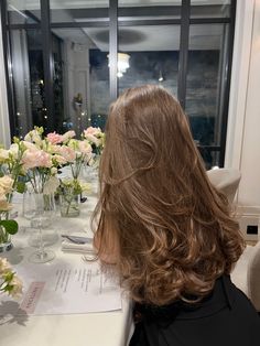 Blowout Curls, Blowout Hair, Long Brown Hair, Hair Inspo Color, Light Hair, Light Brown Hair, Aesthetic Hair