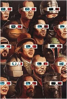 Love this a lot! Pop culture art form the 80s. Can you name them all? William S Burroughs, Mike Mitchell, Film Cult, Jean Renoir, 3d Cinema, Jasper Johns, Pop Culture Art, Cult Movies