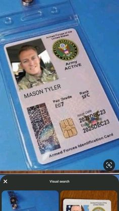 the id card is being used by someone who has been in service with an air force identification card