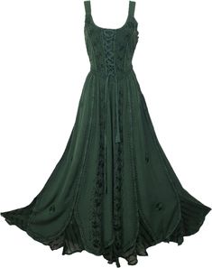 #ad Premium Maxi Boho Summer Dress Corset Peasant Embroidered Green 10 12 14 16 18 20 22 24, Summer Clothing Ren Faire Dress, Cottage Core Dresses, Boho Summer Dress, Dress Corset, Nature Dress, Witchy Fashion, Boho Summer Dresses, Rayon Dress, Hippie Dresses