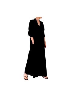 DRESSES SLEEVE Womens Pockets Temperament Winter Outfits Dresses, Fall Dresses 2022, Shirt Dress Maxi, Women's Summer Dresses, Maxi Dress With Pockets, Dresses 2022, Outfits Dresses