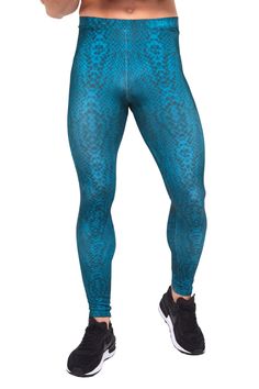 Cobra Slash Meggings - Kapow Meggings Leggings For Men, Bolt Logo, Stylish Leggings, Everyday Leggings, Green Snake, Mens Leggings, Mens Tights, Patches Fashion, Comfortable Leggings