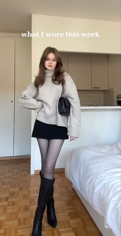 Diner Outfits, 00s Mode, Japan Outfit, Winter Fashion Outfits Casual, Cold Outfits, Looks Black, Looks Chic