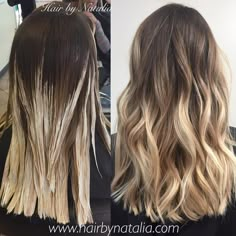 Platinový Blond, Tmavý Blond, Brown To Blonde Balayage, Balayage Brunette, Brown Blonde Hair, Hair Color Balayage, Long Blonde Hair, Hair Painting, Blonde Balayage