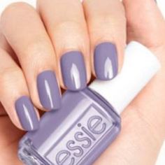 Brand New, Never Used Essie Nail Polish #302 In Pursuit At Craftiness Busy Hands Make For A Happy Heart, Especially When You’re Sporting This Cool, Grayish Lavender Nail Polish With Blue Undertones. Bundle To Save For Costs! Thanks! Essie Purple, Lavender Nail Polish, Gucci Nails, Purple Acrylic Nails, Sally Hansen Nails, Chrome Nail Powder, Lavender Nails, Sinful Colors, Essie Nail Polish