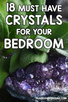 18 crystals that are good for your bedroom. these are the best crystals to sleep with! where to put crystals in your bedroom! Crystals For Sleep, Help With Sleep, Chakra Health, Peaceful Bedroom, Best Crystals, Attract Love, Crystal Aesthetic, Energy Cleanse