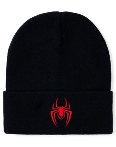 Represent your favorite version of Spiderman with this officially licensed Miles Morales Spiderman Cuff Beanie Hat. Keep your head warm all day long and stay feeling your best once you add this sweet beanie to your collection. Officially licensedExclusively at Spencer's Material: AcrylicCare: Machine washImported Hip Hop Snapback Winter Hats, Hip Hop Winter Snapback Hats, Black Novelty Beanie For Winter, Adjustable Fit Hip Hop Hats For Winter, Black Novelty Beanie One Size Fits Most, Novelty Black Beanie, One Size Fits Most, Black Novelty Beanie, Black Novelty Beanie Hat, Novelty Black Beanie Hat