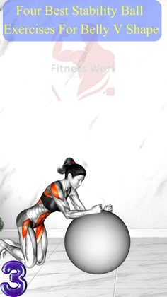 Four Best stability ball Exercises For Belly  V Shape Fit Ball Workout, Body Ball Exercises, Gymball Workout, Fit Ball Exercises, Workout Ball Exercises, V Shape Workout, Ab Workout With Ball, Ball Exercises For Beginners, Gym Ball Exercises For Stomach