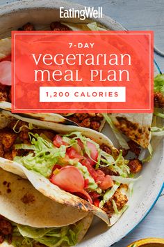 the 7 day vegetarian meal plan includes tacos and salads