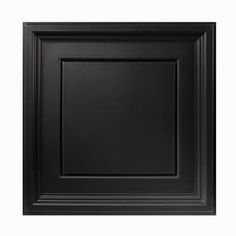 an empty black square frame on a white background