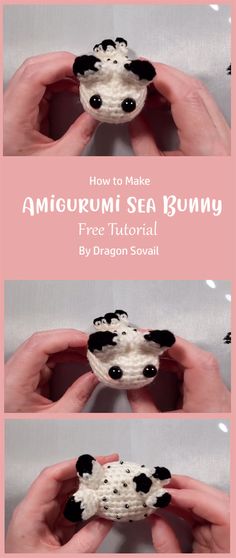 the instructions for how to make an animal sea bunny