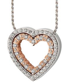 white, pink gold and diamond (ct 0.43) heart necklace Damiani Jewelry, Nice Accessories, Jewellery Luxury, Italian Family, Bracelets And Necklaces, Luxury Rings, Buying And Selling, Necklace Online, Trading Company