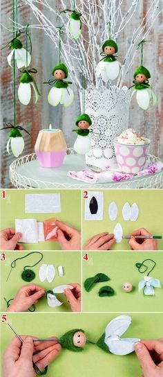 instructions to make an adorable snowman decoration