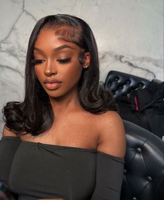 Awards Show Hairstyles, Hairstyles Senior Pictures, Frontal Hairstyles Half Up Half Down, Straight Hair Graduation, Sew In Prom Hairstyles, Sew In Birthday Hairstyles, Elegant Slicked Back Hair, 21 Birthday Hairstyles For Black Women, Side Part Buss Down With Curls