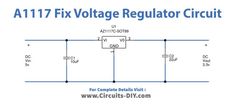 the circuit diagram for an at / t voltage regulator circuit with two different terminals