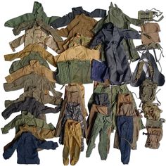 PRICES MAY VARY. WHAT CAN YOU GET:50 Pieces Figure Doll Clothes=17PCS Fashion top+3Pcs vest jackets+2Pcs windbreak +14Pcs pants+11pcs bag&Accessories,Fit for 12 inch Gi JOE Male Military Action Figure Body(Figure not include,Random style) HIGH QUALITY MATERIALS:Figure doll Clothes ,Figure doll Pants,Figure doll bag&Accessories are all made of soft, comfortable, safe and durable materials.Using press buttons design , it's easy to put on and take off, perfect for 12 inch dolls. UNIQUE DESIGN: This Survival Clothes, Military Inspired Outfit, Military Clothes, Stylish Men Wear, Vest Jackets, Army Clothes, Buttons Design, Denim Street Style, Doll Bag