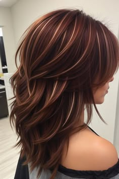 Copper Hair | auburn hair Balayage Straight, Goldie Locks, Haircuts 2024, Rambut Brunette, Easy Updo, Haircuts For Medium Length Hair, Perfect Hair Color, Layered Haircuts For Medium Hair, Hair Things