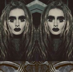 an instagram with two different pictures of the same woman's face and hair