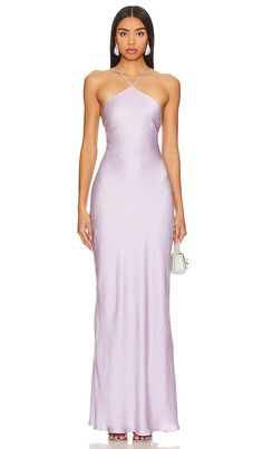 Find LINE & DOT Kira Maxi Dress In Lavender on Editorialist. Line & Dot Kira Maxi Dress in Lavender. - size XL (also in L) Line & Dot Kira Maxi Dress in Lavender. - size XL (also in L) 100% polyester. Made in China. Dry clean. Fully lined. Adjustable back tie closure. Satin fabric. LEAX-WD459. LD5497B. Line & Dot is a women's contemporary collection that instantaneously distinguishes itself by combining classic staples and modern European style. Every season, Line & Dot delivers an element of su Purple Long Dress, Purple Maxi Dress, Line Dot, Modern European, Guest Attire, Prom Dress Inspiration, Cute Prom Dresses, Canary Yellow, Lilac Dress