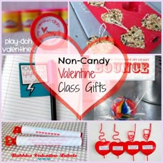 valentine's day gift ideas for the non - candy valentine class students can use