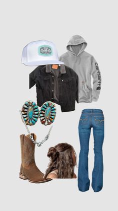 Hoodie And Jeans Outfit Western, Cute Wrangler Sweatshirts, Cute Western Hoodies, Winter Cowgirl Outfit, Punchy Hoodies, Country Girl Fits For School, Cute Western Outfits, Western Girl Outfits, Cute Cowgirl Outfits