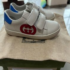 100% Authentic Kids Gucci Ace Sneaker With Logo Size 22 Worn Once Comes With Original Box, Gucci Tissue Paper And Dustbag Gucci Ace Sneakers, Shoes Gucci, Gucci Shoes, Tissue Paper, Kids Shoes, Original Box, Dust Bag, Kids Shop, Shoes Sneakers