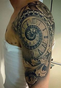 Clock Shoulder Tattoo. There are any references about Clock Shoulder Tattoo in here. you can look below. I hope this article about Clock Shoulder Tattoo can be useful for you. Please remember that this article is for reference purposes only. #clock #shoulder #tattoo Time Clock Tattoo, Time Piece Tattoo, Baroque Tattoo, Fibonacci Tattoo, Hourglass Tattoo, Clock Tattoo Design, Family Tattoo, Pieces Tattoo, Watch Tattoos